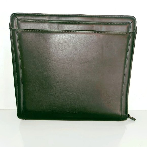 Foray Business Portfolio Zipper Binder Pencil Pouch Pockets Black - Picture 1 of 7